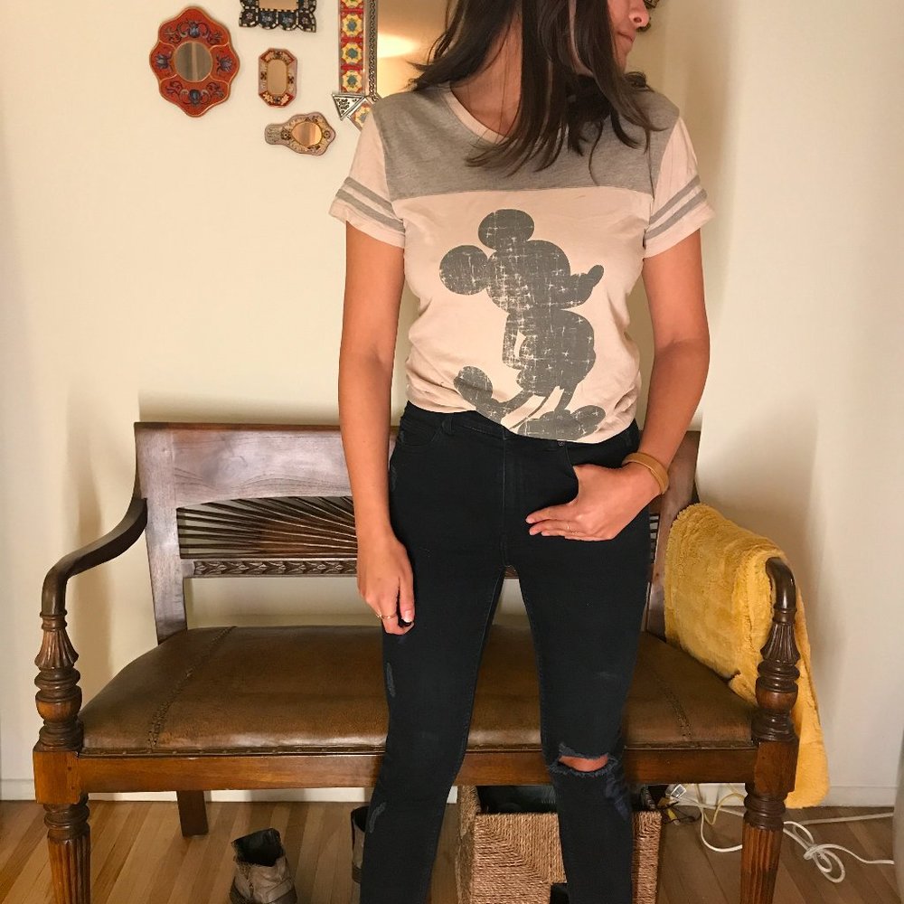 Authentic Disney Mickey Mouse ringer shirt